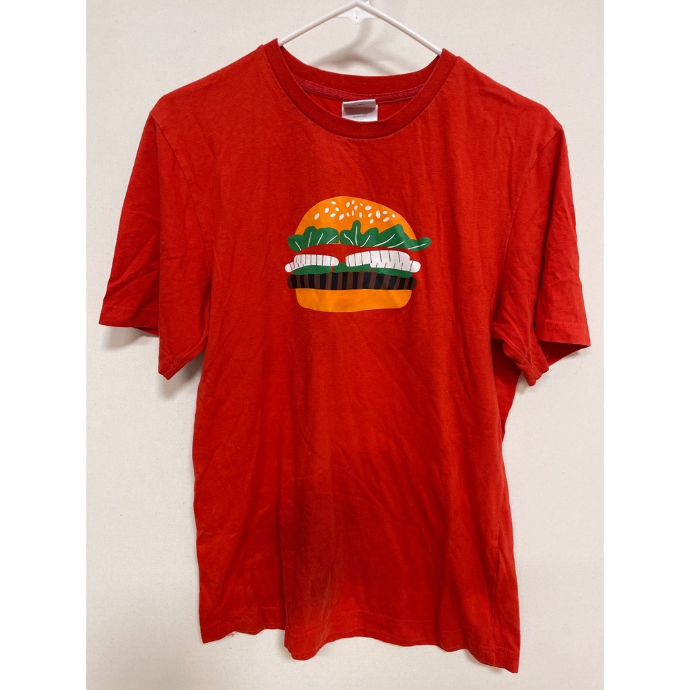 Burger King Whopper Graphic T-Shirt Red Mens Medium Short Sleeve BK Promo Tee